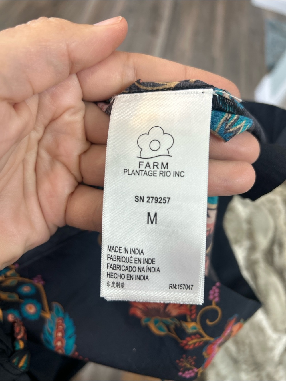 Farm Rio x Anthropologie Poplin Printed Shirting Jumpsuit - Medium - Picture 10 of 15